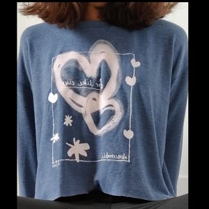 A comfy cotton and polyester cropped sweater!